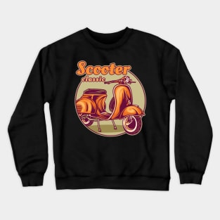 Retro Scooter Crewneck Sweatshirt